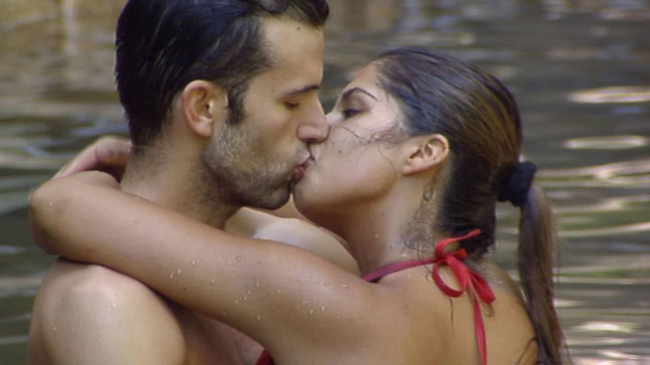 Jay Khan und Indira Weis 2011 im RTL-Dschungelcamp.