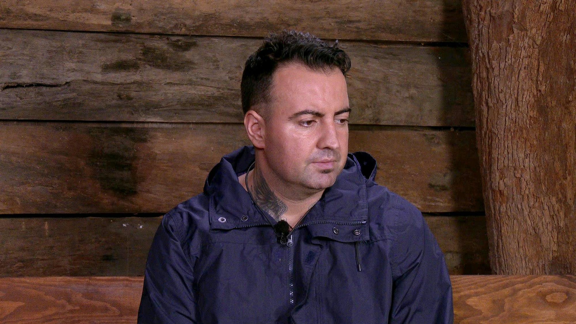 Tag 12 im Camp. Cosimo Citiolo erklärt im Dschungeltelefon seine Gefühlslage