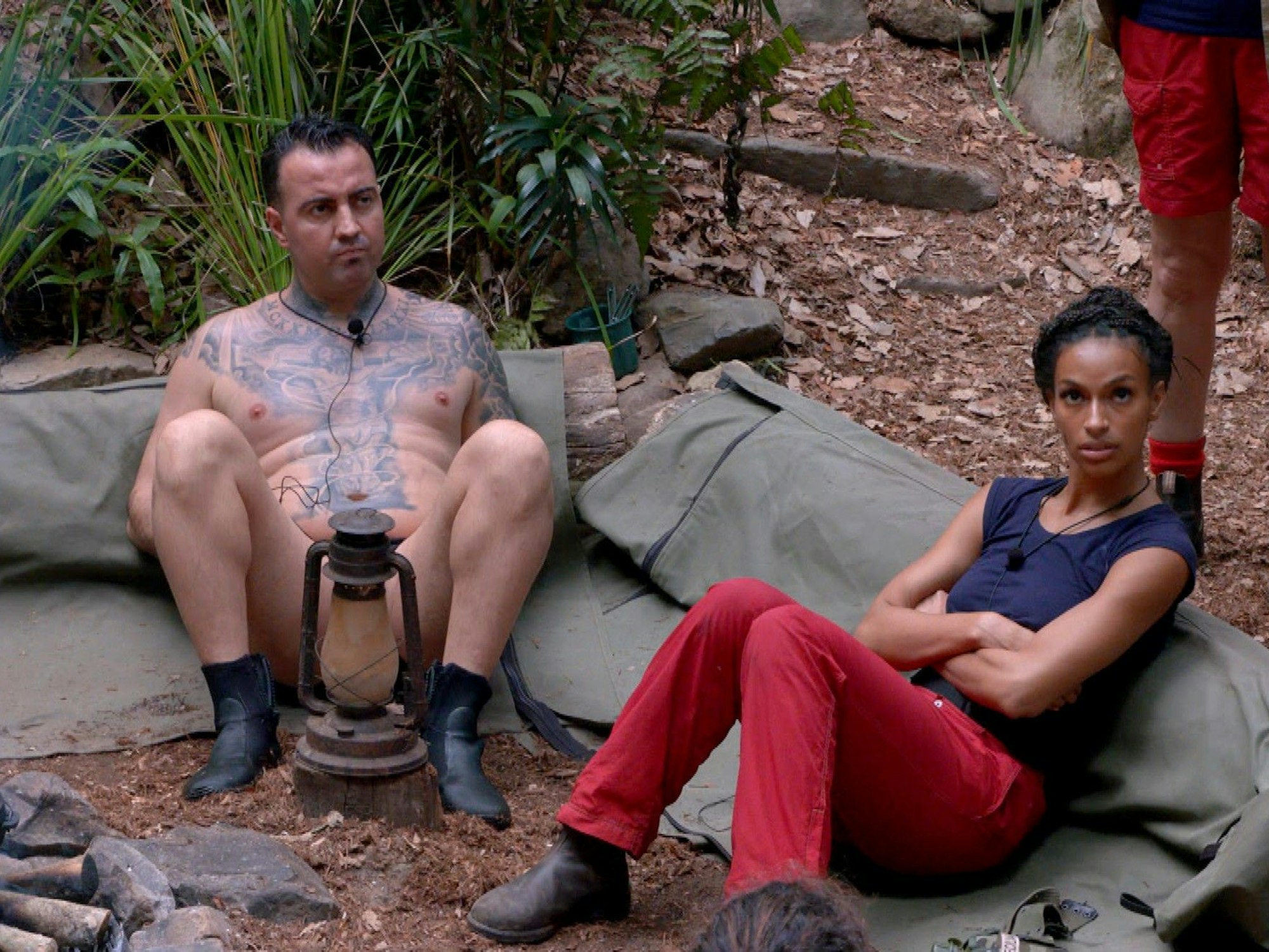 ACHTUNG: SPERRFRIST FÜR ALLE MEDIEN BIS MONTAG, 23.01.2023, 23:45 UHR !!! Tag 11 im Camp. Cosimo Citiolo und Cecilia Asoro.
Die Verwendung des sendungsbezogenen Materials ist nur mit dem Hinweis und Verlinkung auf RTL+ gestattet.