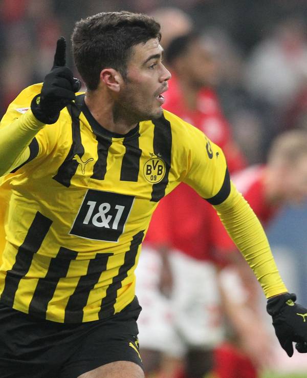 Giovanni Reyna bejubelt seinen Treffer.