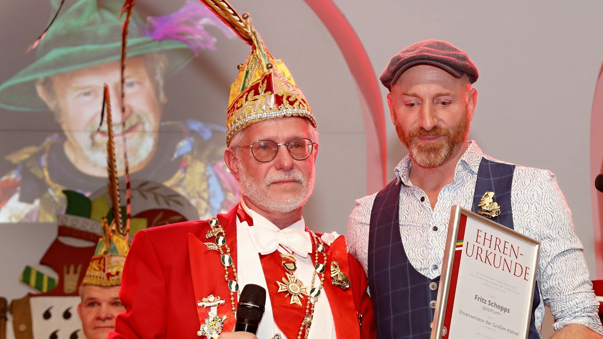 Joachim Wüst (l.) und Martin Schopps in der Flora.
