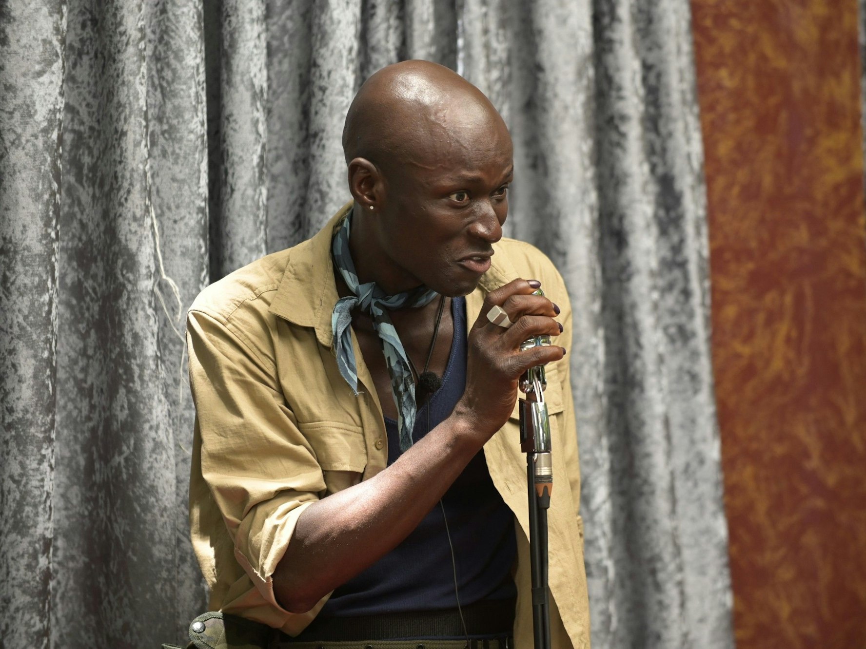 Papis Loveday an Tag 14 bei der Dschungelprüfung.