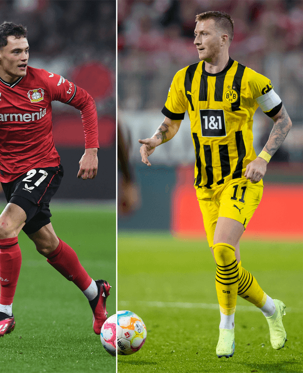 Florian Wirtz (links) und Marco Reus treffen in der Bundesliga aufeinander.