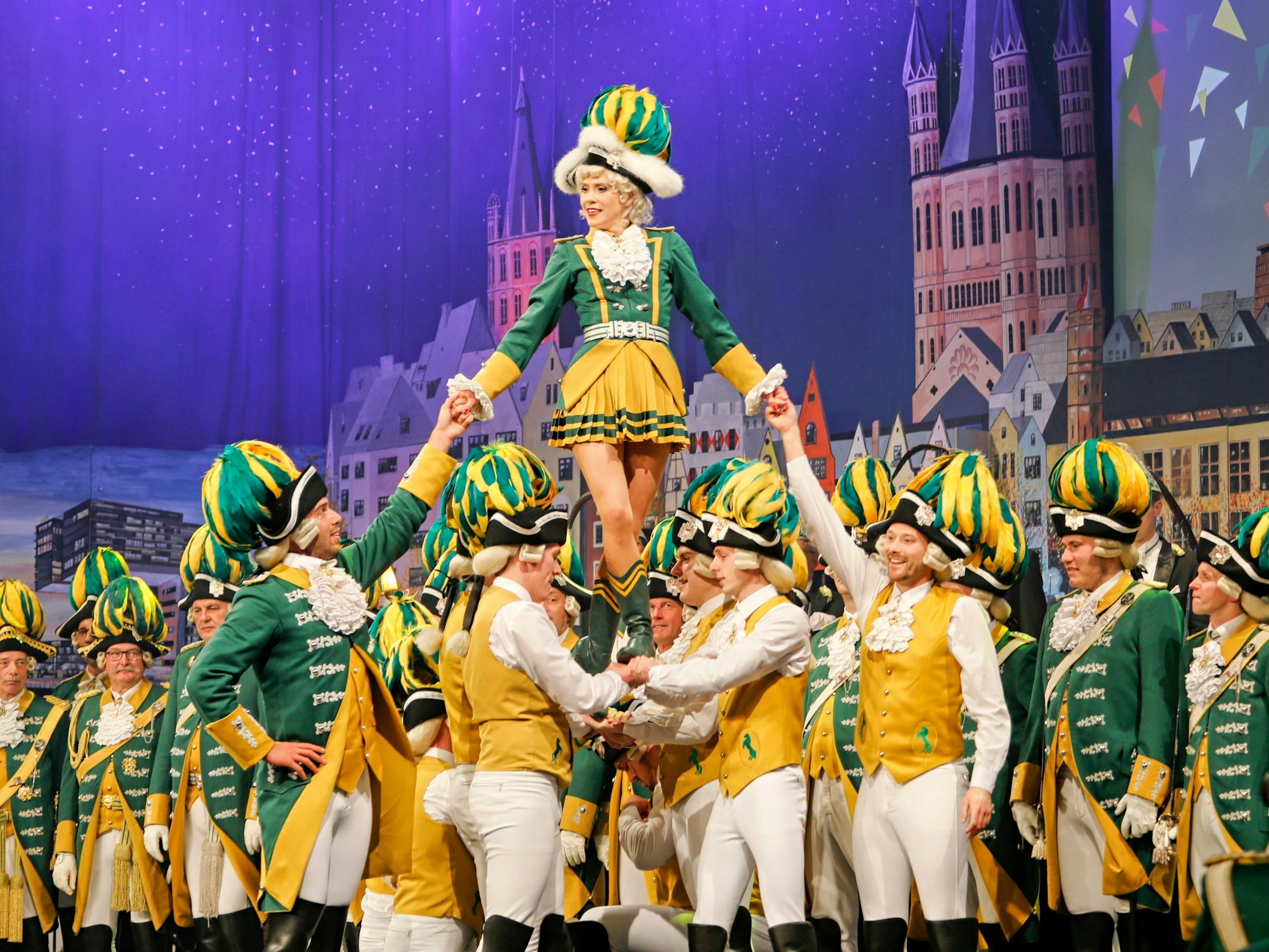 Die Regimentstochter der Ehrengarde Anna-Sophia Sahm im Einsatz als Tanzmarie.