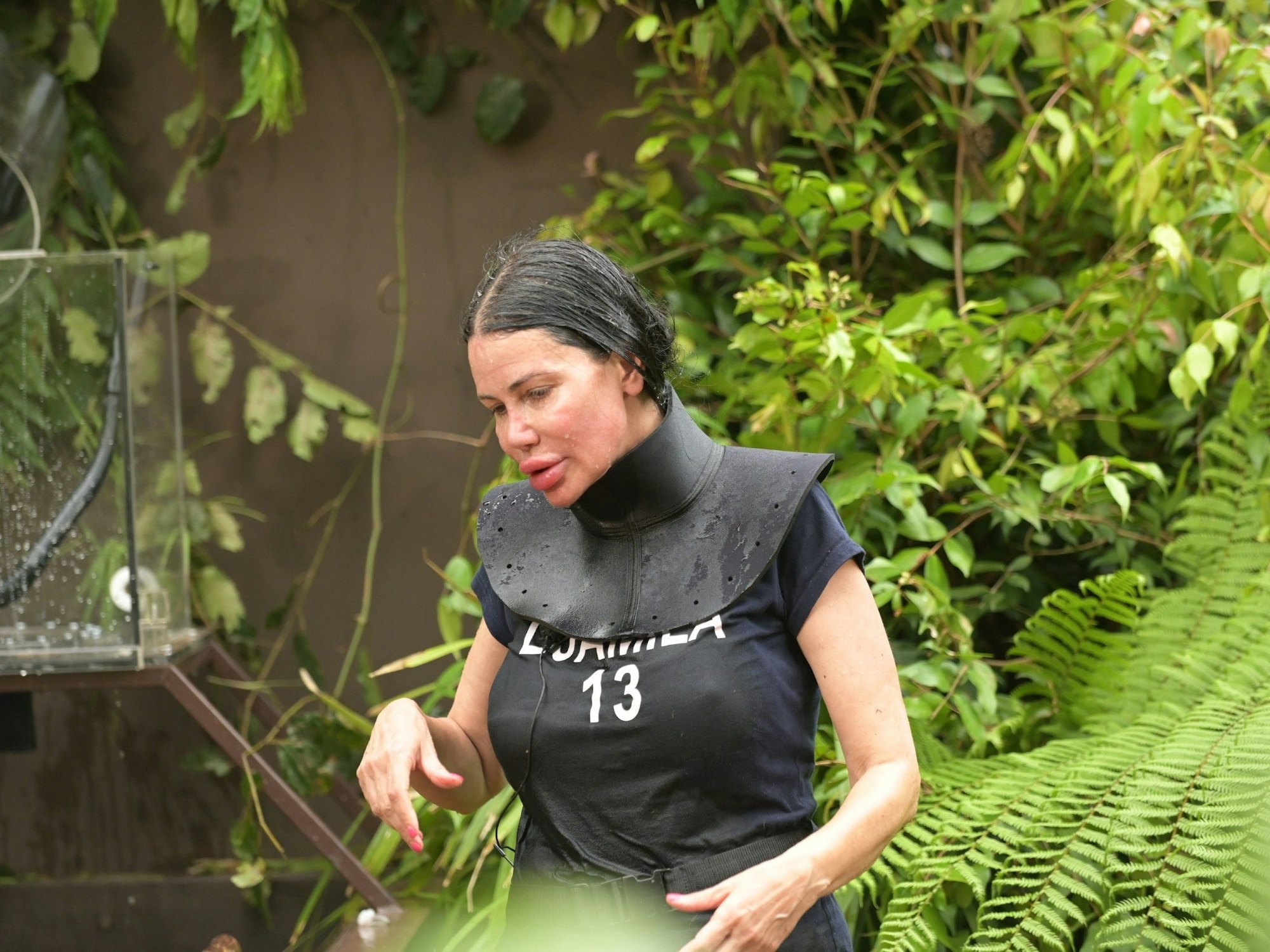 Tag 17. Djamila Rowe kämpft in der Dschungelprüfung "Korrekt" um die Vorspeisen.