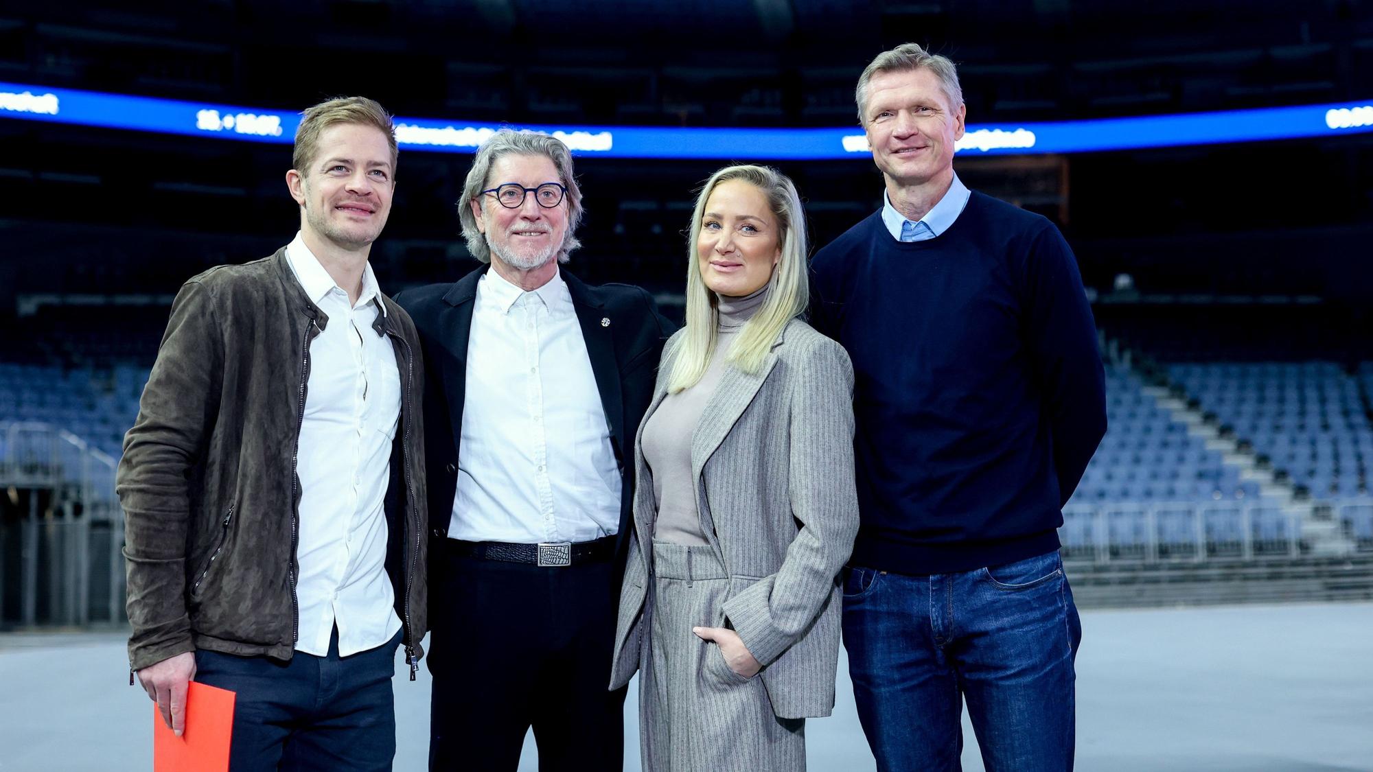 Sportbotschafter Moritz Müller, Toni Schumacher, Janine Kunze und Torsten May.