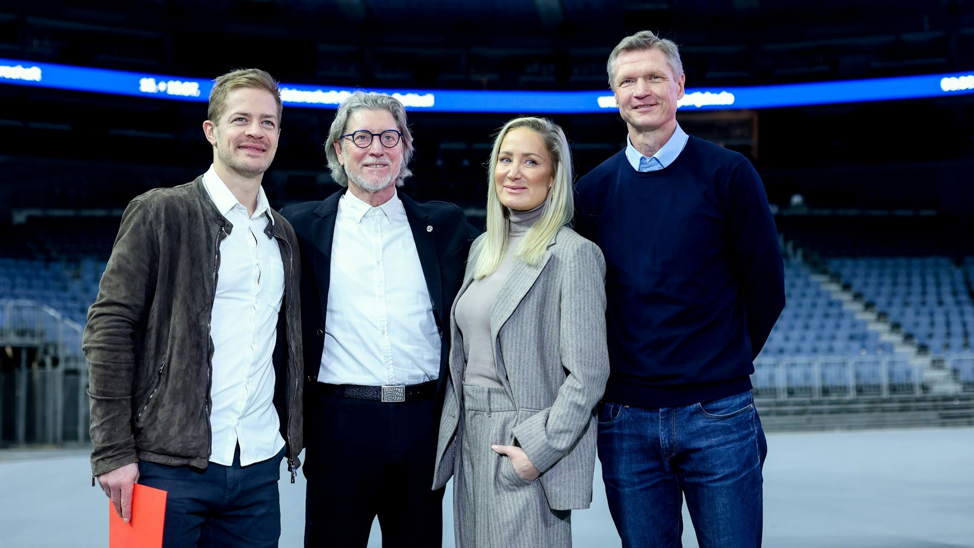 Sportbotschafter Moritz Müller, Toni Schumacher, Janine Kunze und Torsten May.