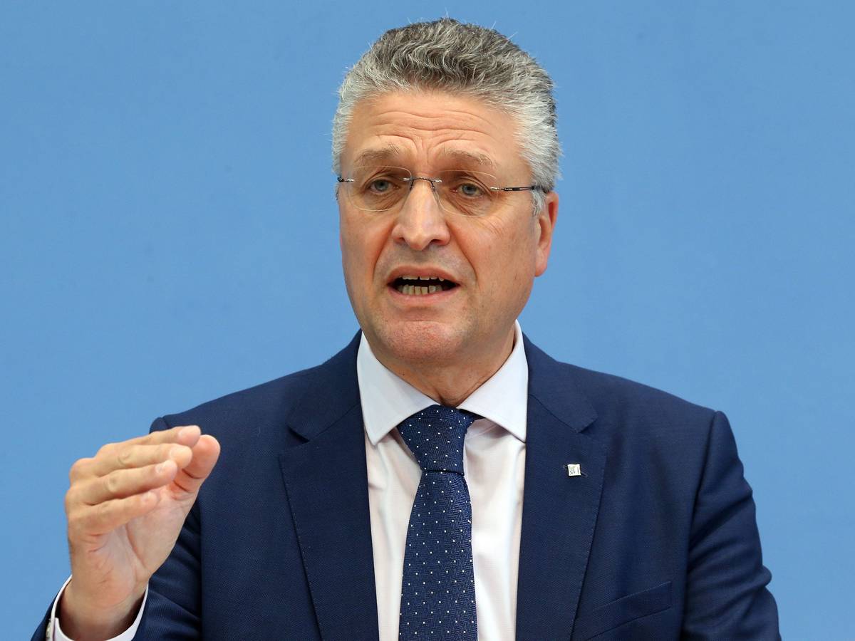 Lothar Wieler als Chef des RKI (Robert Koch-Institut) bei einer Pressekonferenz in Berlin.