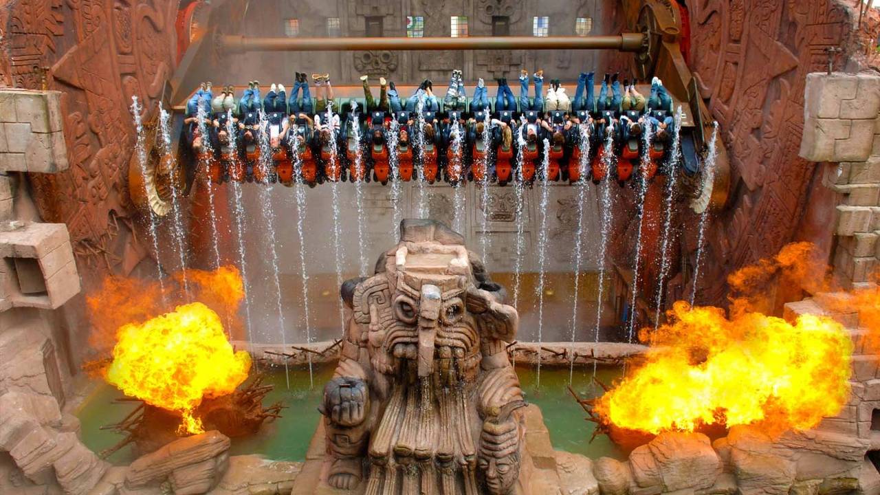 Das Fahrgeschäft Talocan im Phantasialand.