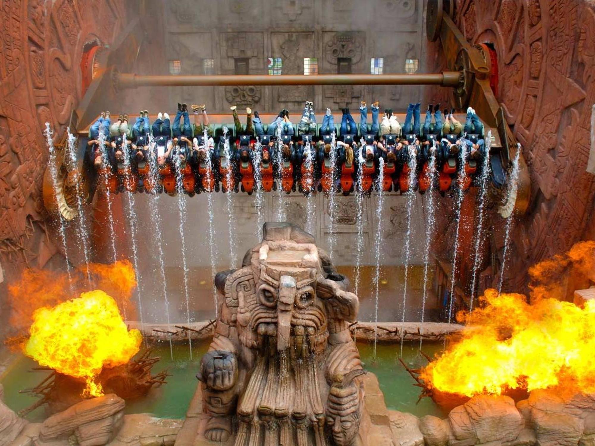 Das Fahrgeschäft Talocan im Phantasialand.