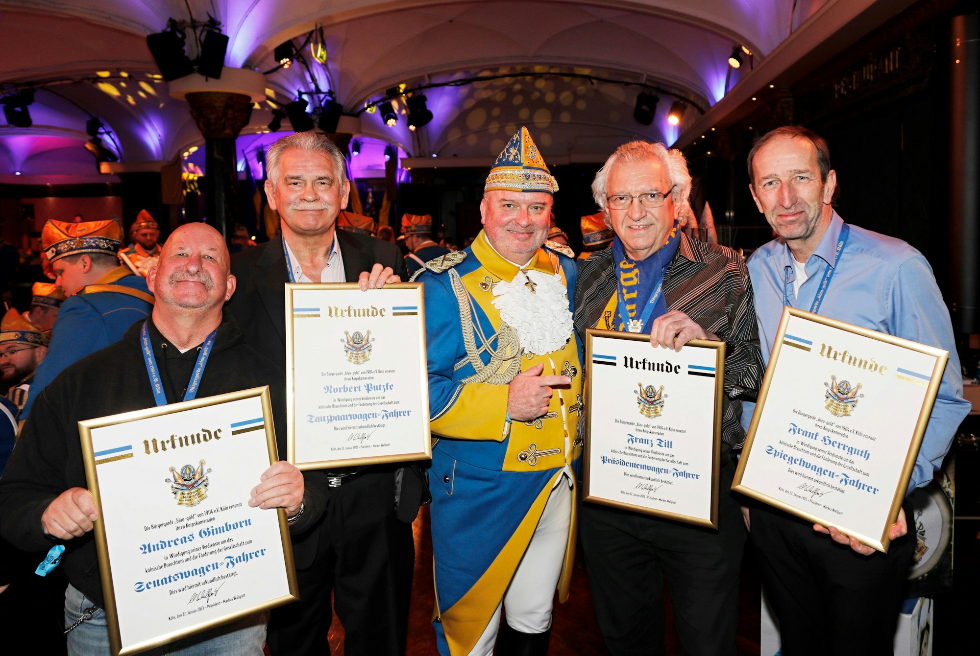 Die Traktorfahrer der Bürgergarde wurden geehrt