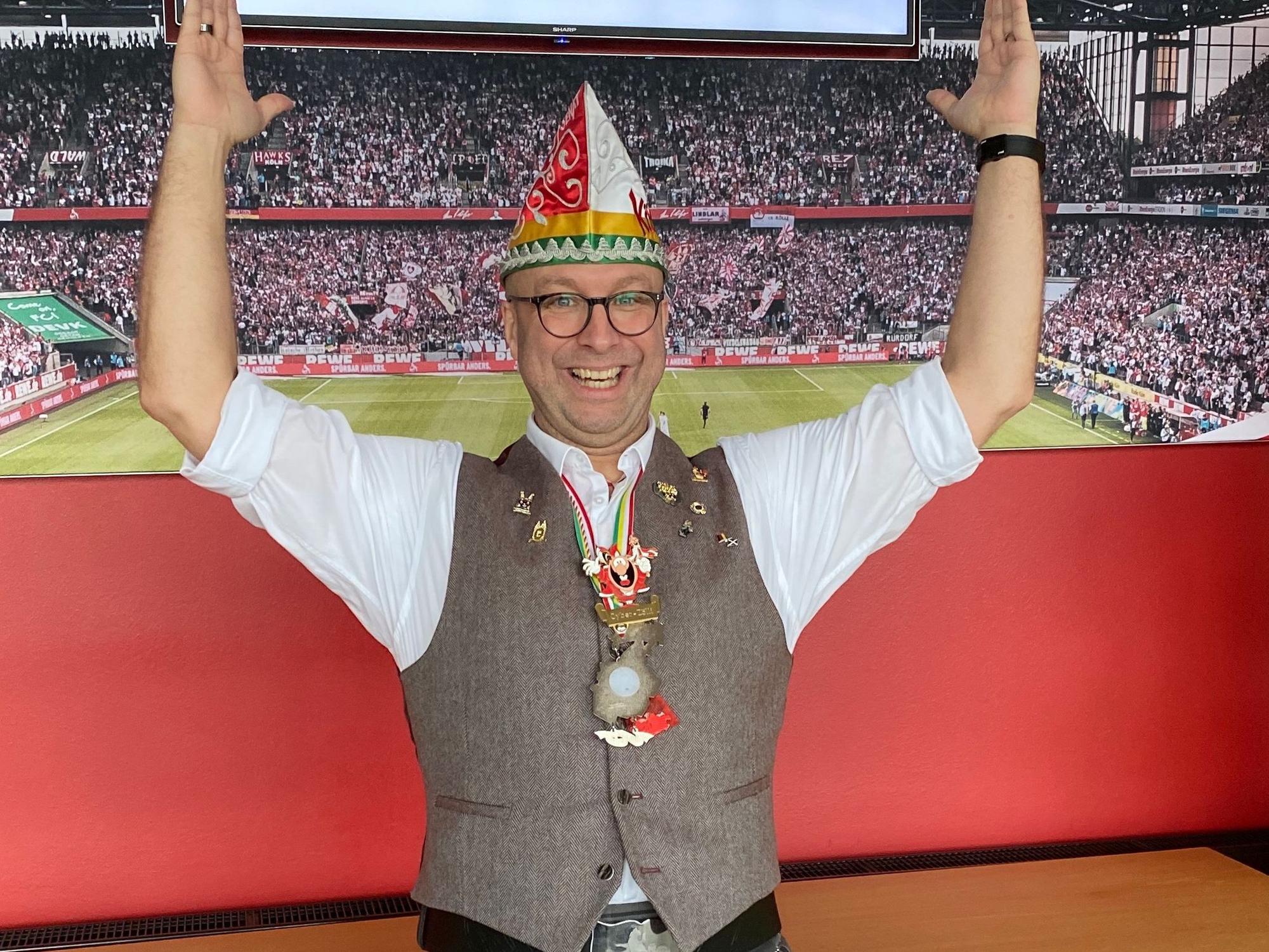 Sascha Zöller in Kostüm.