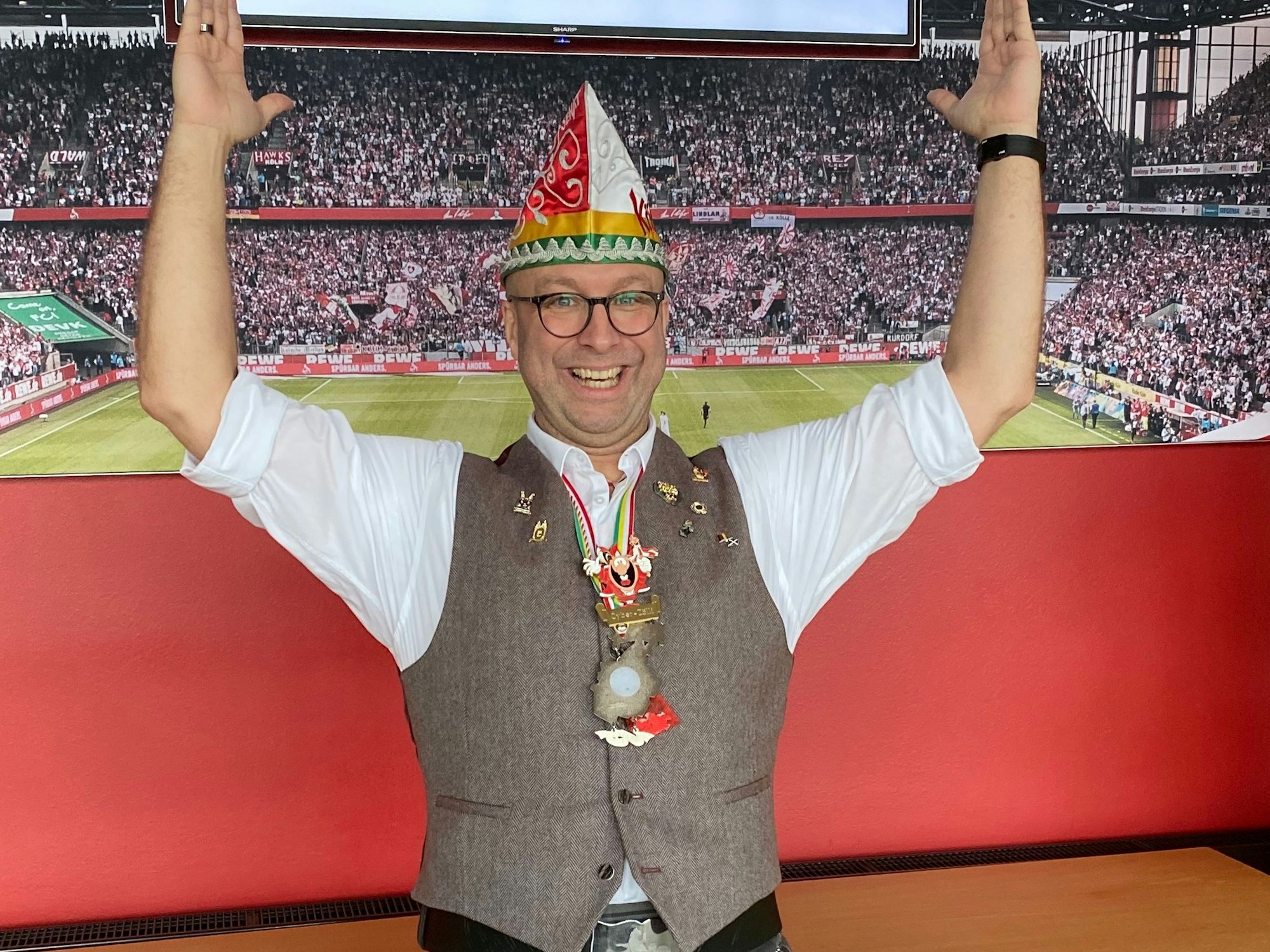 Sascha Zöller in Kostüm.