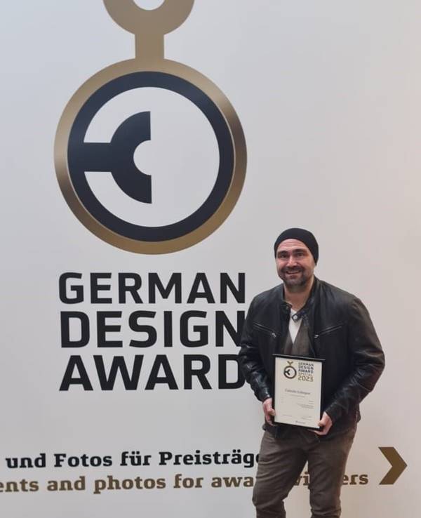 Dirk Loerper bei der Verleihung des deustchen Design-Preises in Frankfurt.