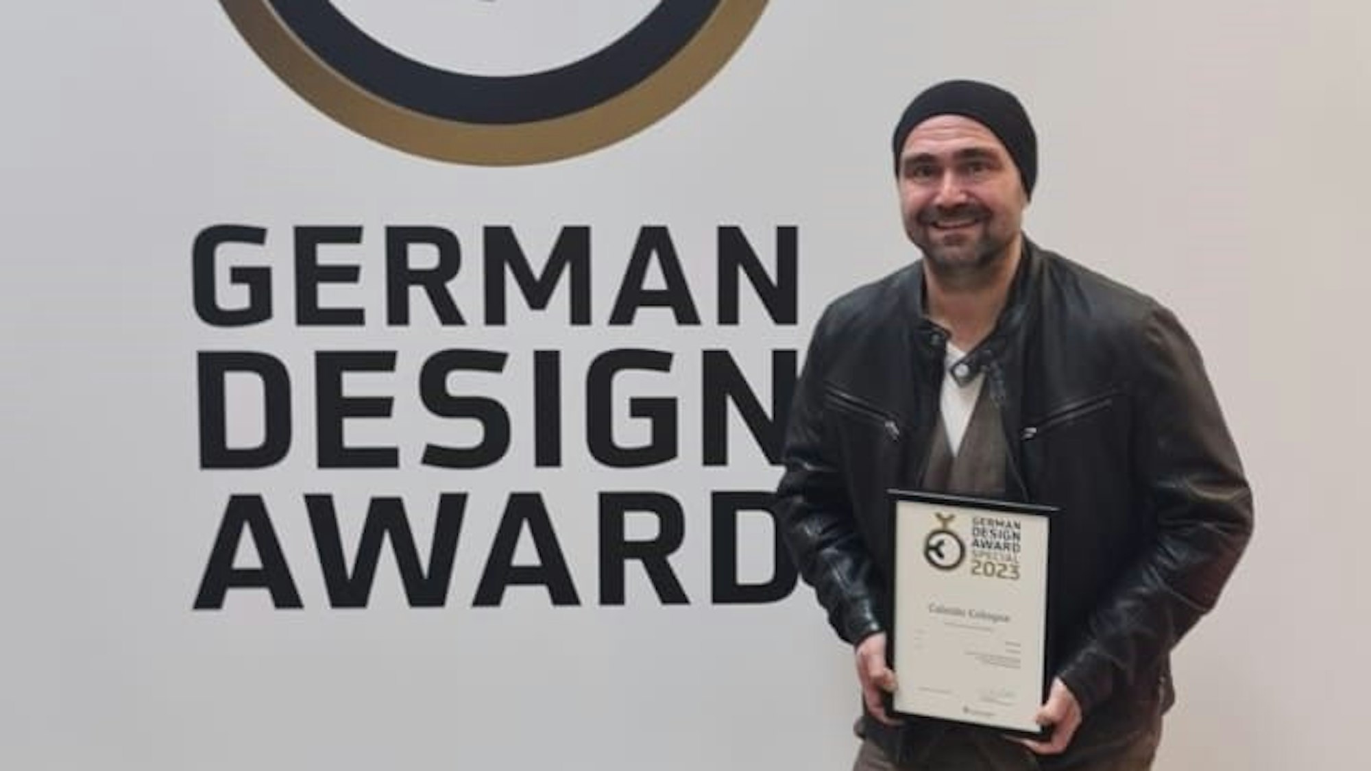 Dirk Loerper bei der Verleihung des deustchen Design-Preises in Frankfurt.