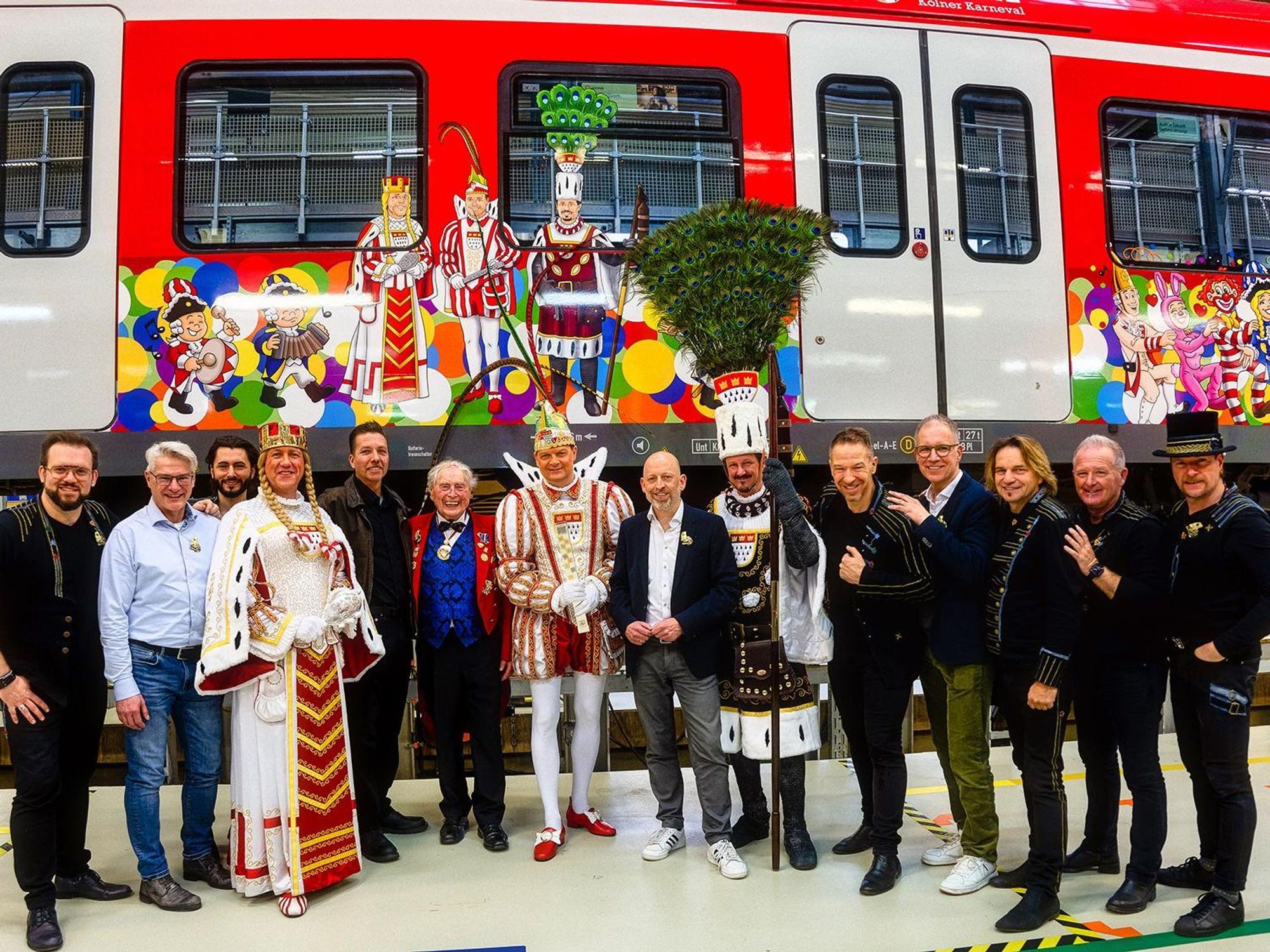 Präsentation der neuen Karnevals-S-Bahn