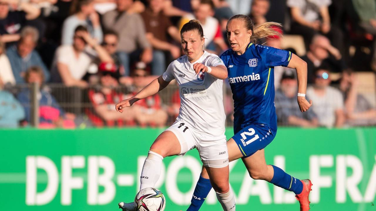 Dina Orschmann im Trikot von Turbine Potsdam. Die 25-Jährige kehrt mit ihrer Zwillingsschwester Katja zu Union Berlin zurück.