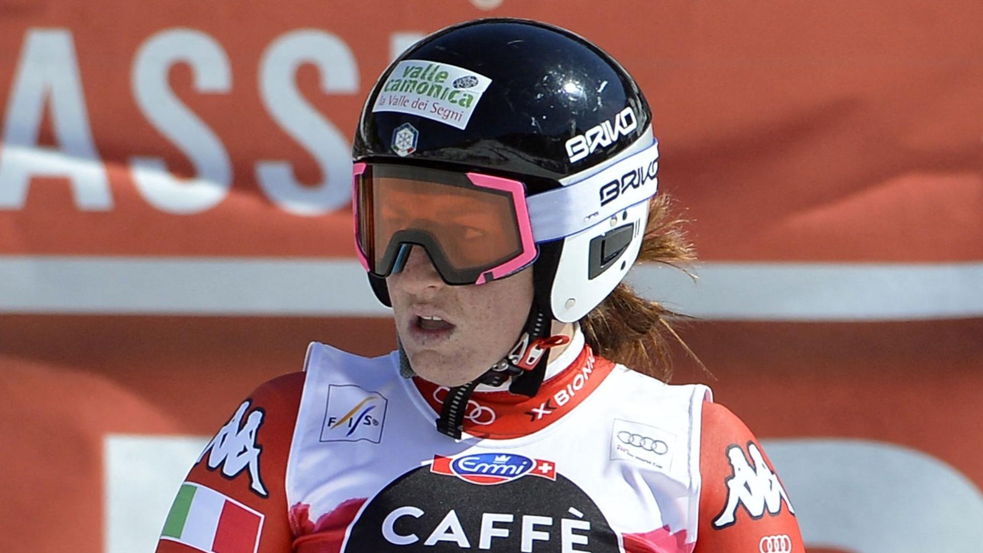 Ski-Star Elena Fanchini kommt bei einem WM-Lauf in Méribel ins Ziel. Die Italienerin ist im Alter von nur 37 Jahren gestorben.