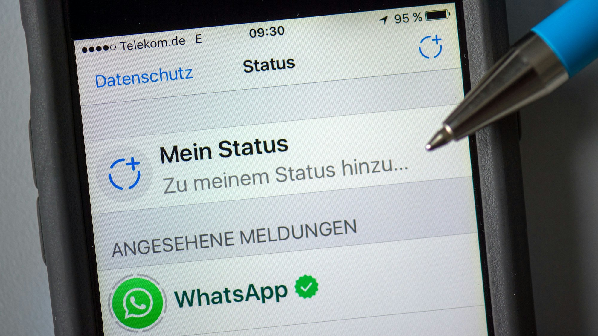 Whatsapp-Nutzende können ihre „Status-Updates“ mit Fotos und Sprüchen personalisieren.