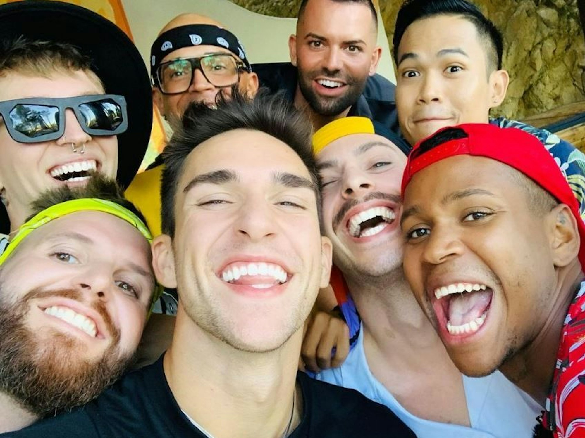 Dieses Selfie einiger Kandidaten der Joyn-TV-Show „Mr. Gay Germany“ wurde am 25. September 2022 auf dem Instagram-Kanal von „Mr. Gay Germany“ veröffentlicht.