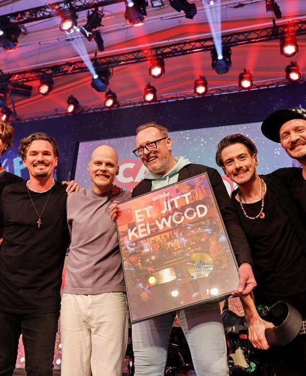 Cat Ballou mit Label-Manager Christoph Gros.