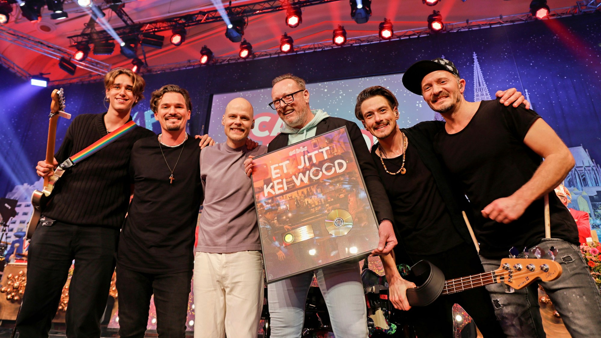 Cat Ballou mit Label-Manager Christoph Gros.