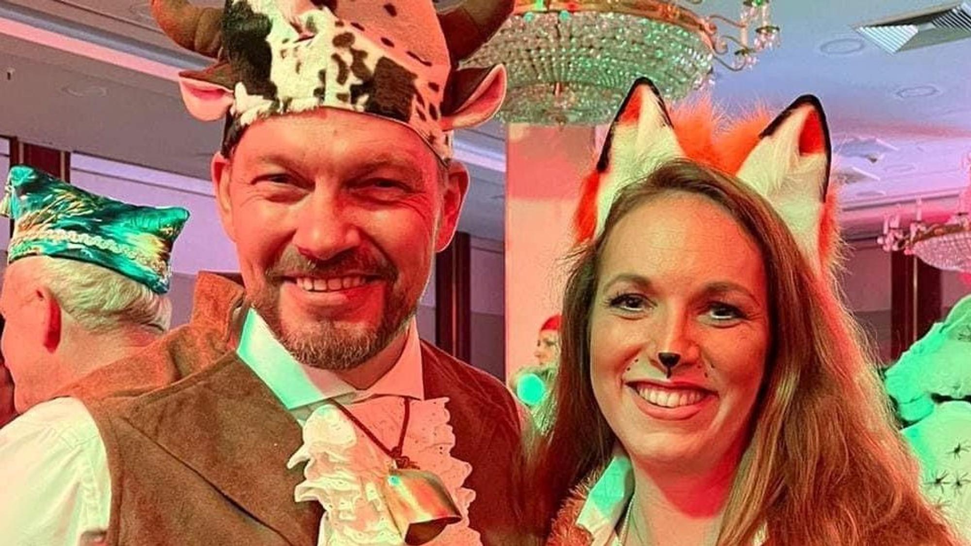 Ex-Prinz Sven Oleff mit seiner Frau