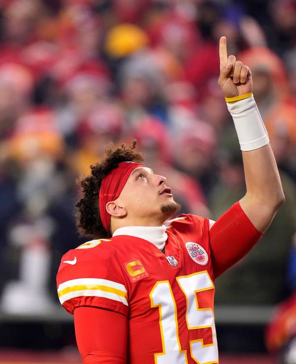 Patrick Mahomes vor dem AFC-Championship-Game seiner Kansas City Chiefs gegen die Cincinnati Bengals.