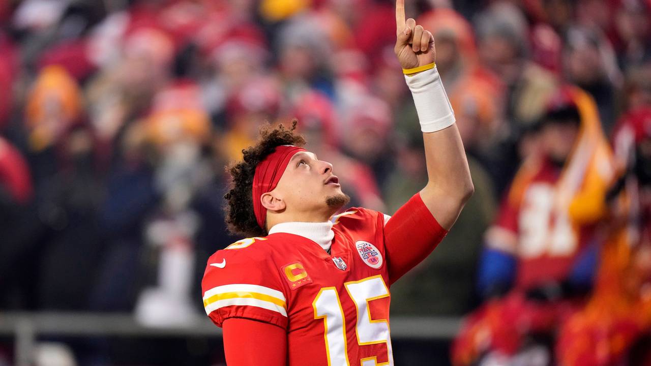 Patrick Mahomes vor dem AFC-Championship-Game seiner Kansas City Chiefs gegen die Cincinnati Bengals.