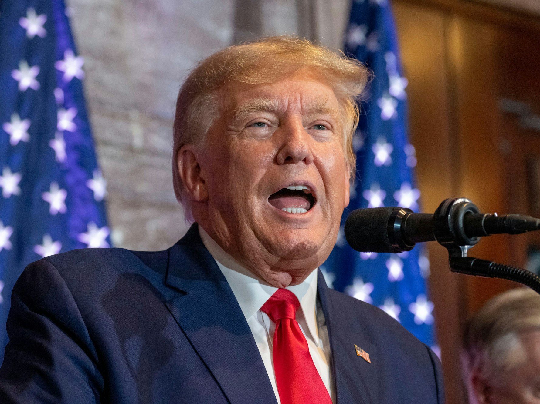 Donald Trump bei einer Rede am 28. Januar 2023.