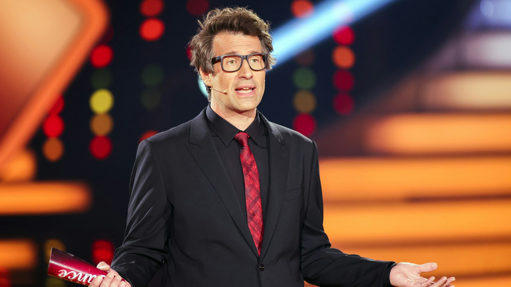 Daniel Hartwich, Moderator, steht in der RTL-Tanzshow „Let’s Dance“ im Coloneum.