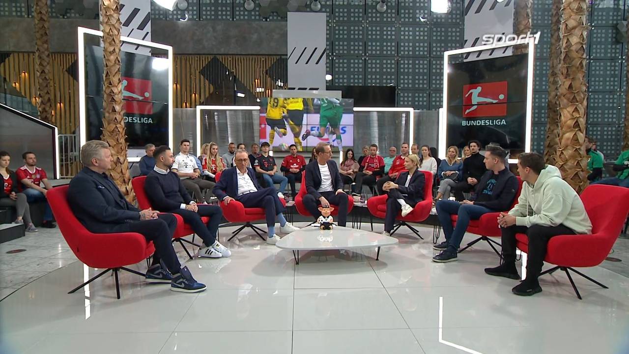 Blick in die Runde beim Doppelpass. Dort wurde unter anderem über die Gerüchte um Gregor Kobel und den FC Bayern gesprochen.