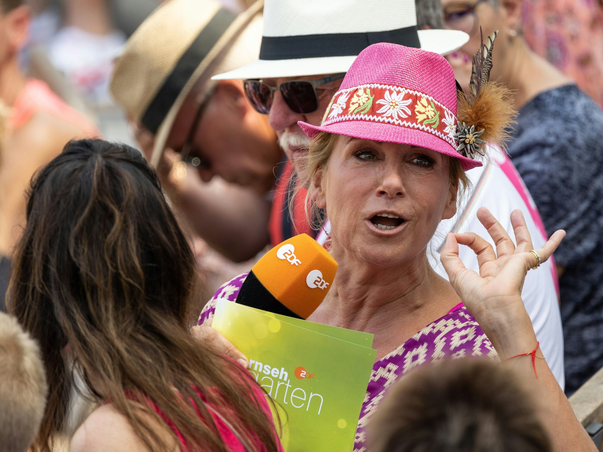 Andrea Kiewel moderiert seit 2000 die ZDF-Schlagershow.