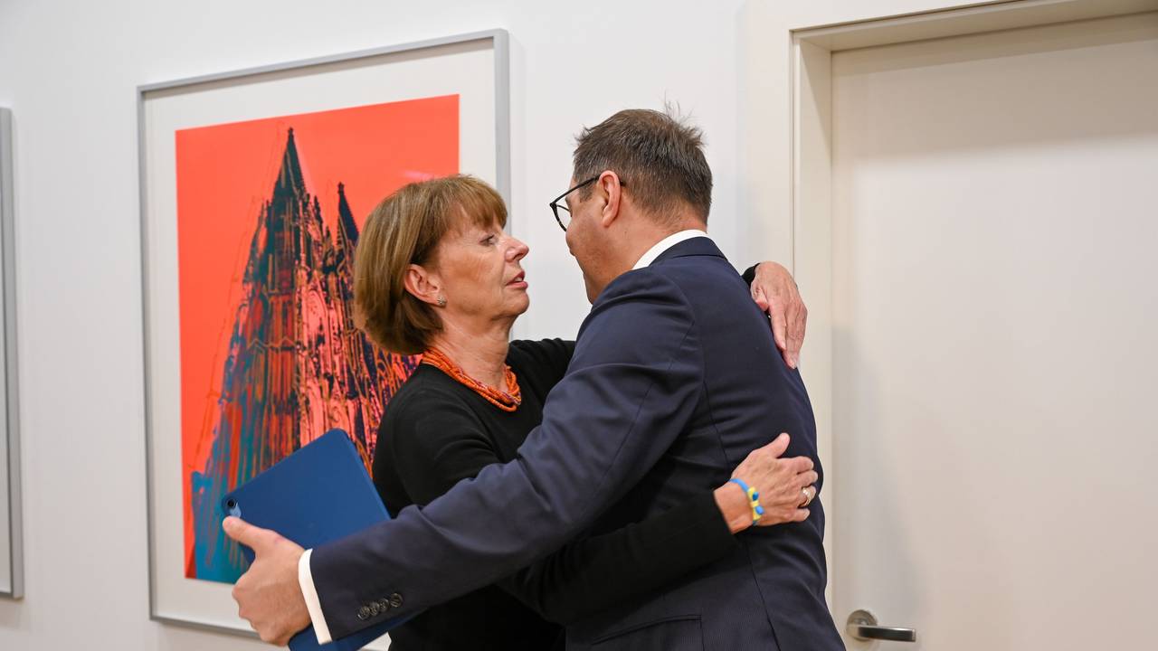 Der neue ukrainische Botschafter Oleksii Makeiev wird von Oberbürgermeisterin Reker empfangen.