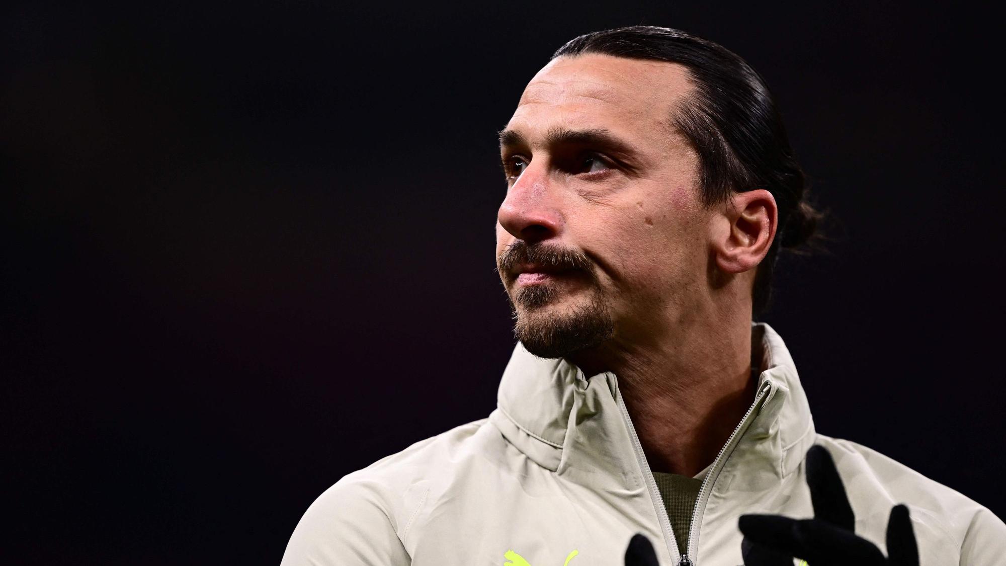 Zlatan Ibrahimovic beim Aufwärmen vor einem Spiel.