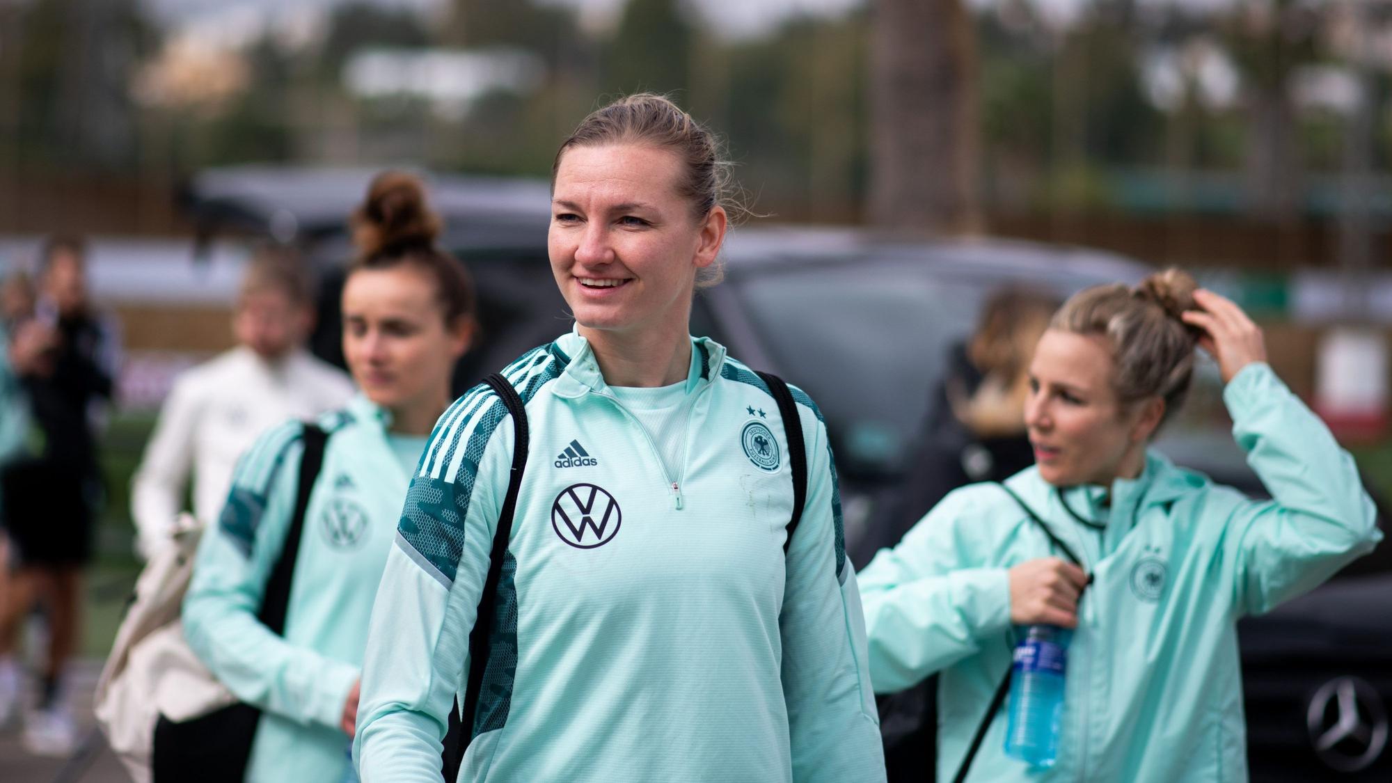 Alexandra Popp im Trainingslager in Marbella.
