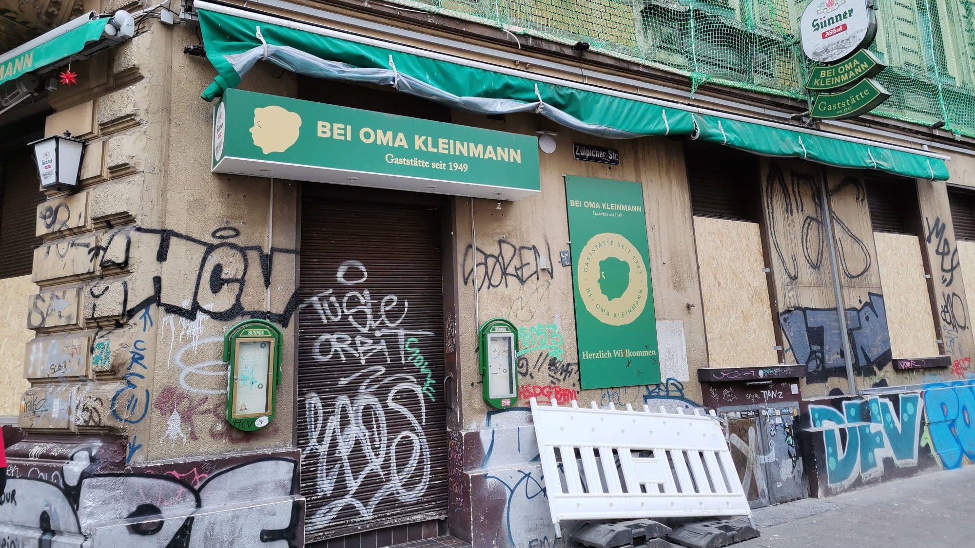 Die Kult-Gaststätte Bei Oma Kleinman bleibt an Karneval wie angekündgt geschlossen.