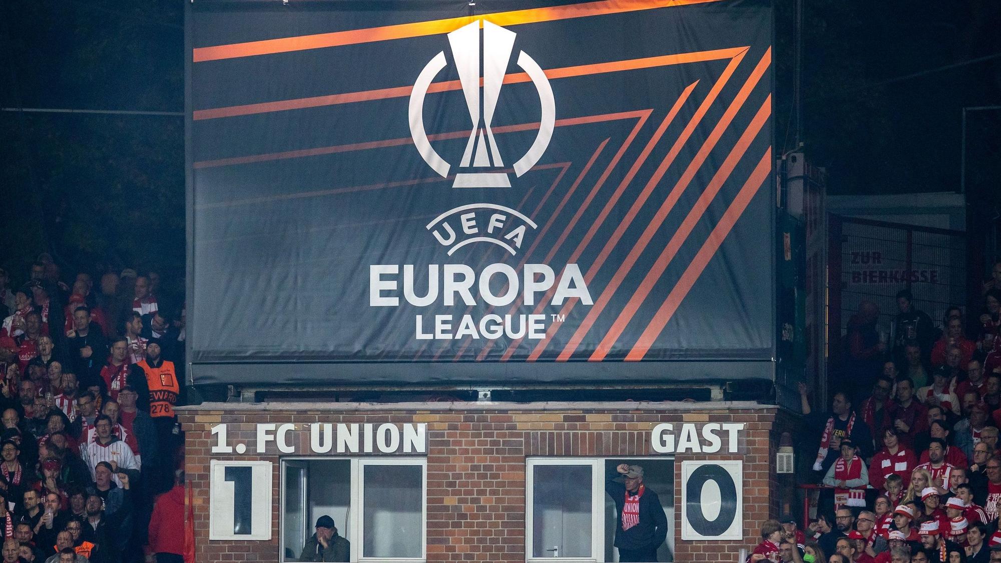 Blick in das Stadion von Union Berlin beim Europa-League-Spiel gegen SC Braga.