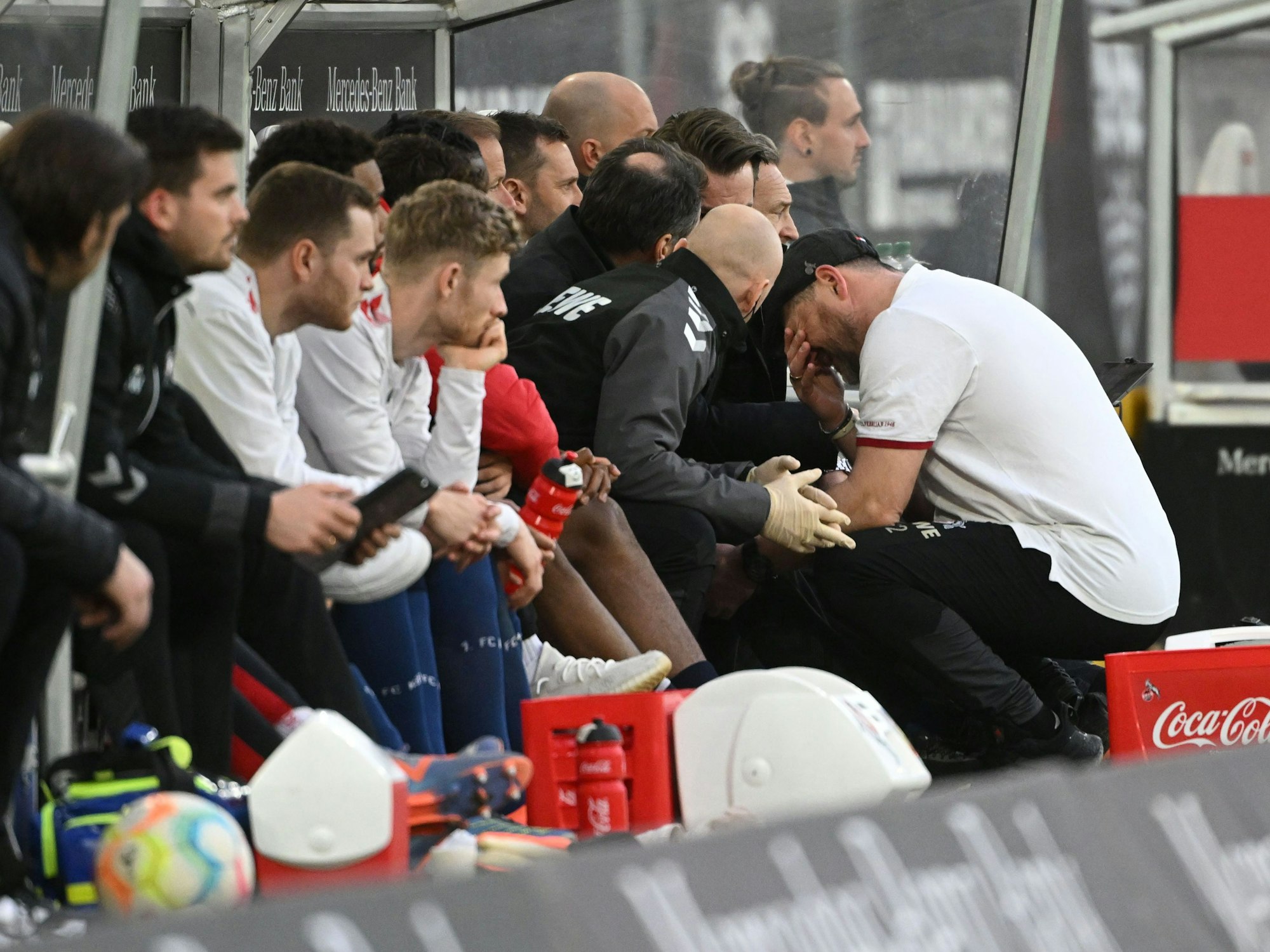 Steffen Baumgart beim Spiel in Stuttgart.