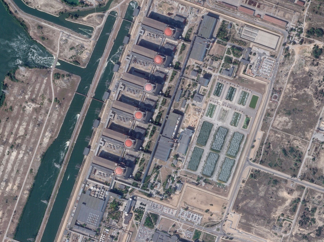 Das Kernkraftwerk Saporischschja in der Ukraine.