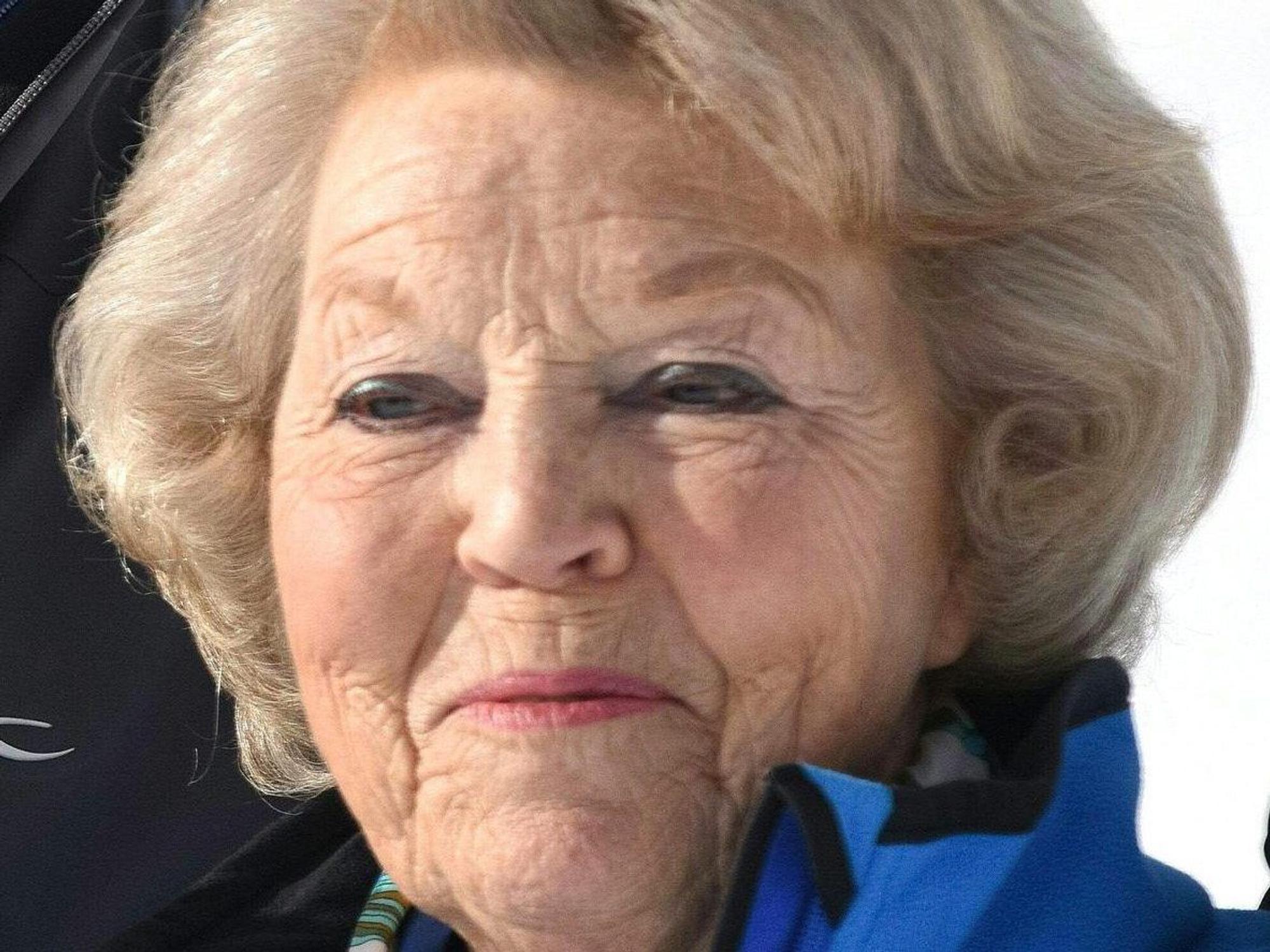 Die niederländische Ex-Königin Beatrix in Lech in Österreich.
