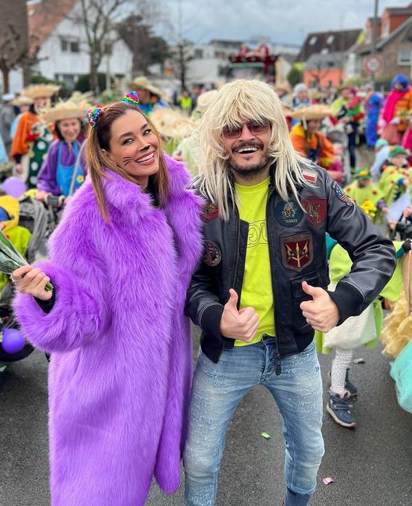 Jana Ina und Giovanni Zarrella beim Karneval in Köln.