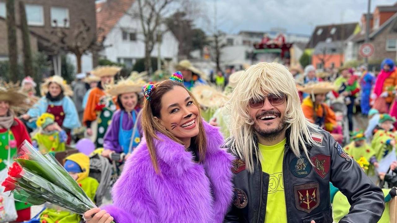 Jana Ina und Giovanni Zarrella beim Karneval in Köln.