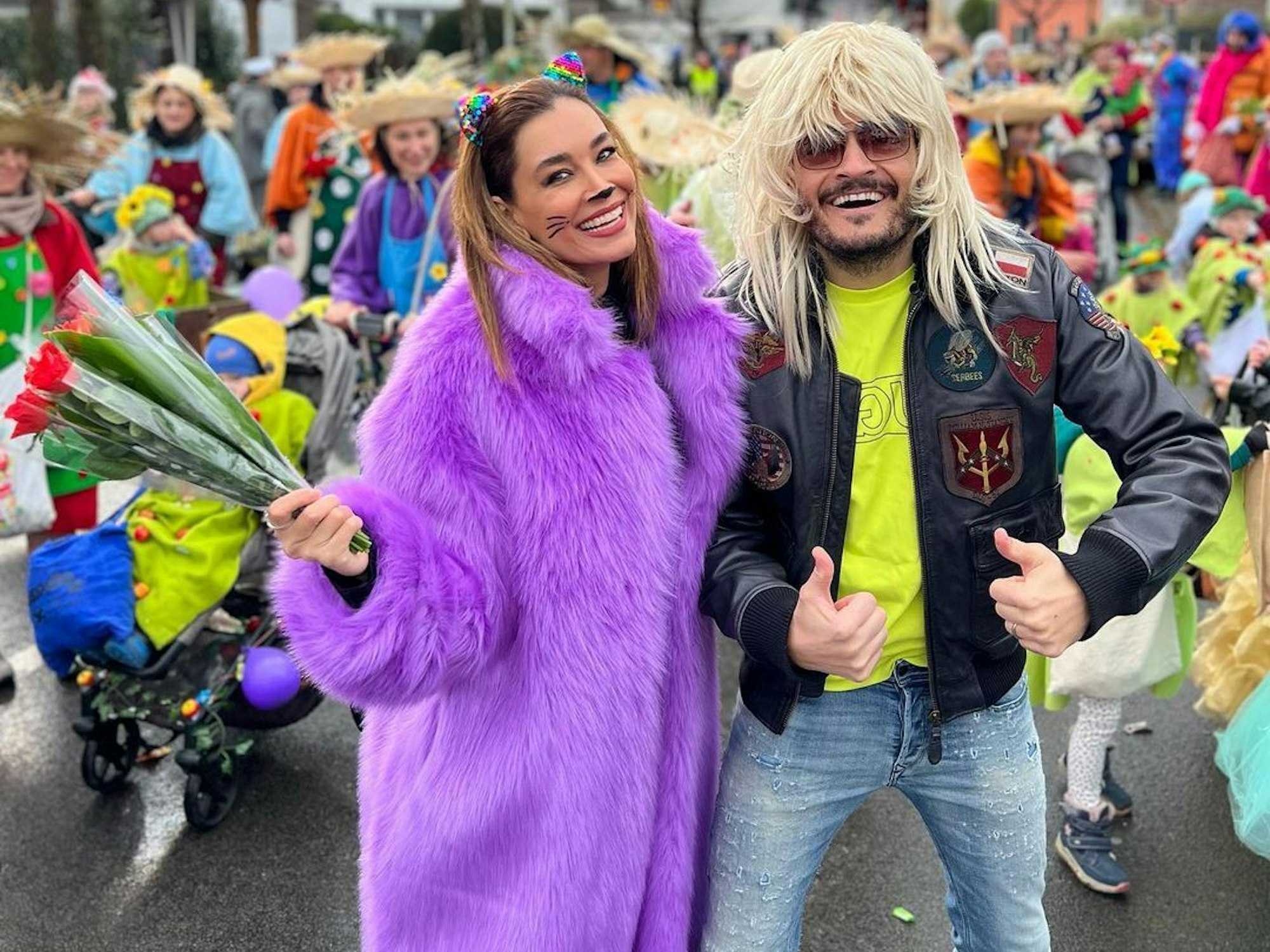 Jana Ina und Giovanni Zarrella beim Karneval in Köln.