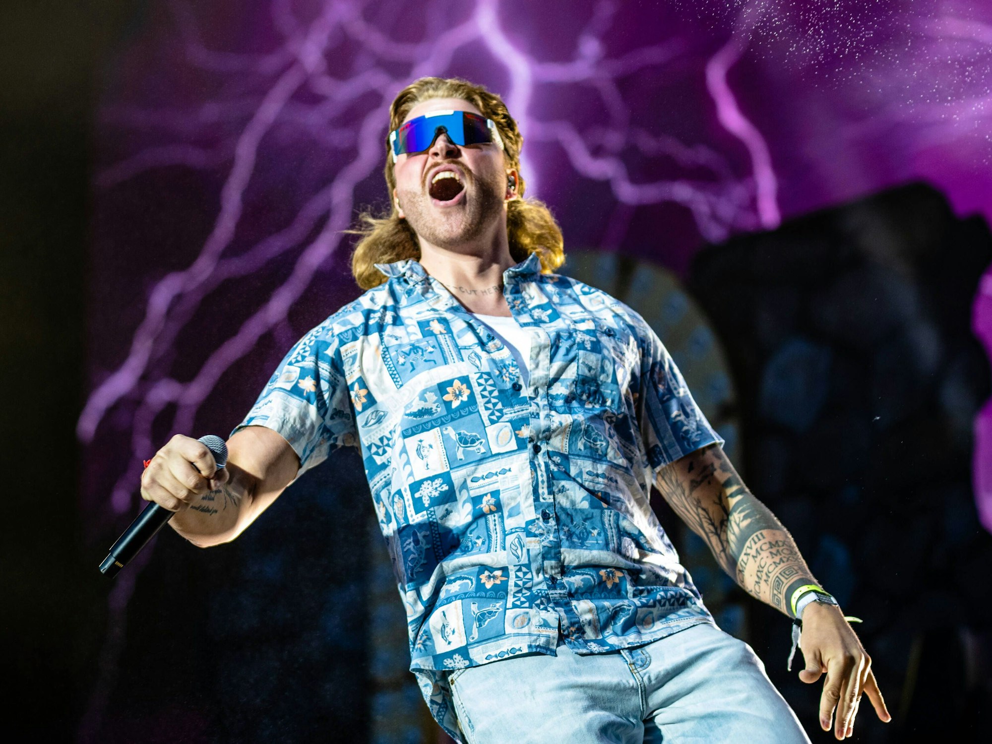 Rapper Finch auf dem Sputnik Springbreak Festival 2022.