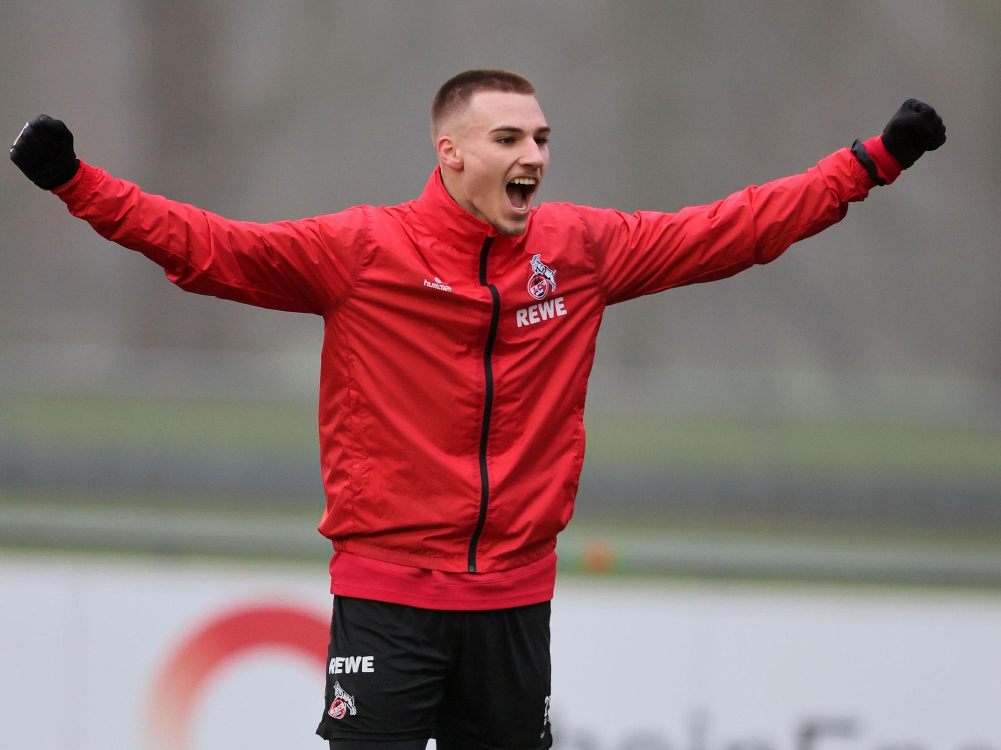 1. FC Köln, Training, Tim Lemperle (1. FC Köln). 25.01.2023, Bild: Herbert Bucco