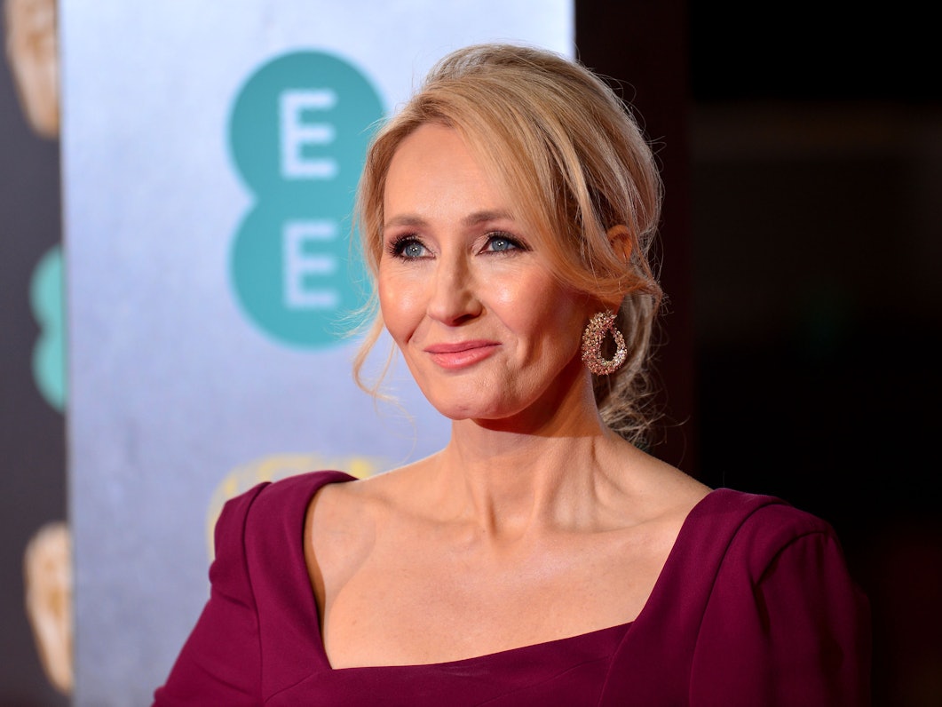Autorin J.K. Rowling kommt zu der Verleihung der britischen Filmpreise Bafta.
