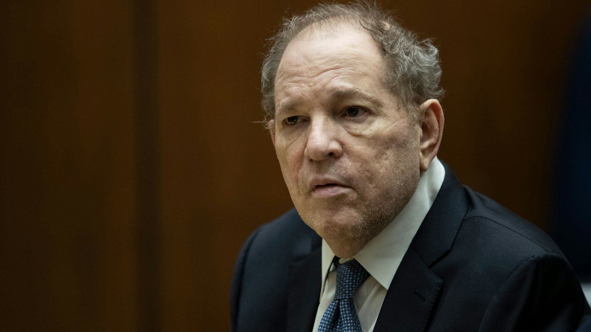 Harvey Weinstein, ehemaliger Filmproduzent aus den USA, erscheint im „Clara Shortridge Foltz Criminal Justice Center“ vor Gericht.