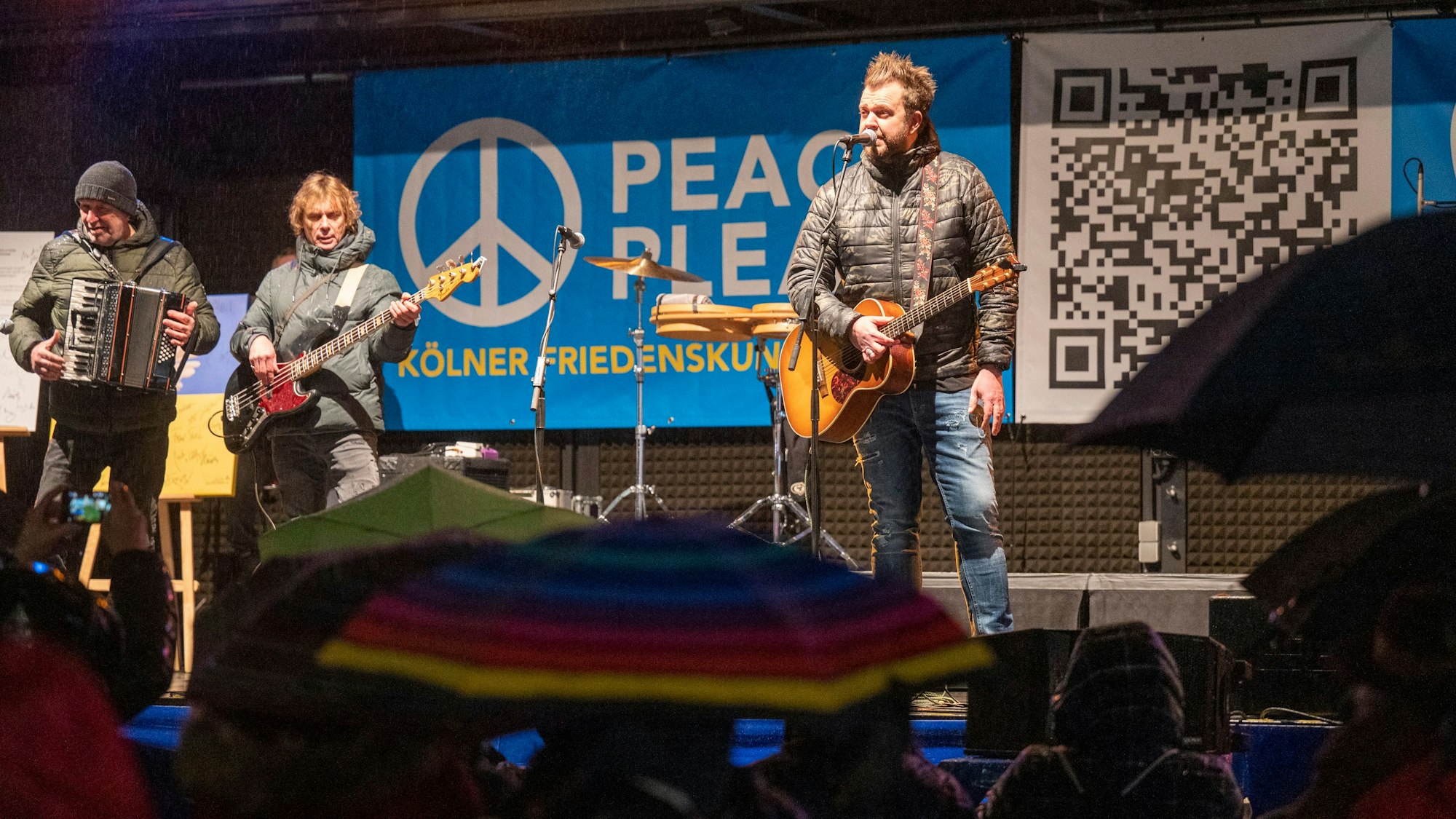 Die Paveier beim Benefizkonzert auf dem Heumarkt.