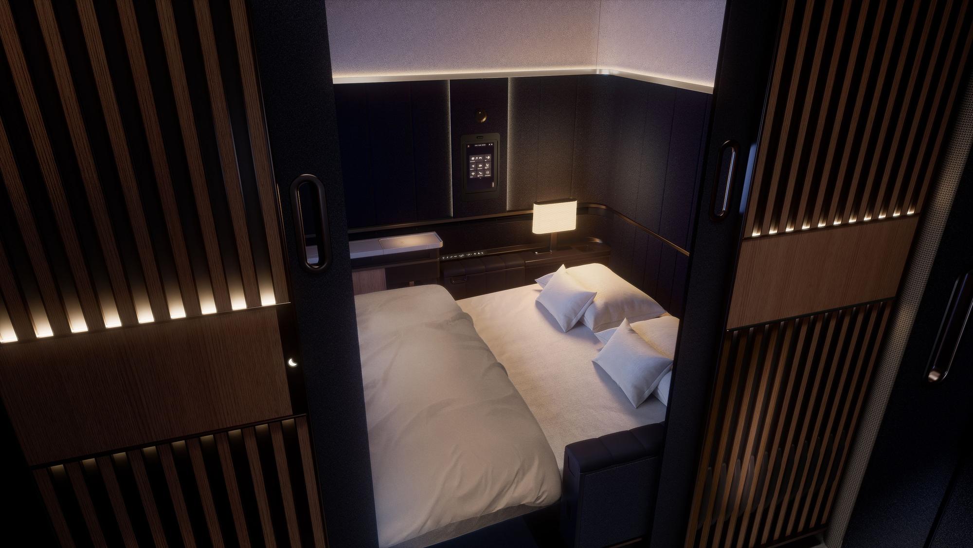 Die neuen Luxus-Suiten der Lufthansa sollen die Kundschaft mit mehr Platz und Doppelbetten locken.